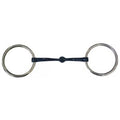 curved blue mouth medium loose ring snaffle